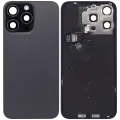Back Glass w/ MagSafe Magnet & NFC & Flashlight Flex For iPhone 15 Pro Max (Quality - OEM Pull C) (Black Titanium)