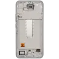 OLED Assembly With Frame Compatible For Samsung Galaxy A34 5G (A346 / 2023) (Service Pack) (Silver)