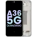 OLED Assembly With Frame For Samsung Galaxy A36 5G (A366 / 2025) (Service Pack) (Lime)
