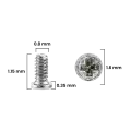 Internal Screw Set (M0.8×1.15×1.6D×0.35T) For iPhone 12 Pro (30 Pack) (Service Pack)