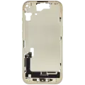 Mid-Frame Housing  W/ Charging Port Flex & Small Parts  For iPhone 15 (EU / Global Version) (Used OEM Pull: Grade B) (Yellow)