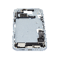 Mid-Frame Housing  W/ Charging Port Flex & Small Parts  For iPhone 15 Plus (EU / Global Version) (Used OEM Pull: Grade C) (Blue)