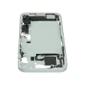 Mid-Frame Housing  W/ Charging Port Flex & Small Parts  For iPhone 15 Plus (EU / Global Version) (Used OEM Pull: Grade C) (Green)