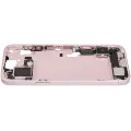 Mid-Frame Housing  W/ Charging Port Flex & Small Parts  For iPhone 15 Plus (EU / Global Version) (Used OEM Pull: Grade C) (Pink)