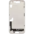 Mid-Frame Housing  W/ Charging Port Flex & Small Parts  For iPhone 14 Plus (EU / Global Version) (Used OEM Pull: Grade A) (Starlight)