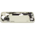 Mid-Frame Housing  W/ Charging Port Flex & Small Parts  For iPhone 15 (EU / Global Version) (Used OEM Pull: Grade A) (Yellow)