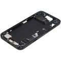 Mid-Frame Housing  W/ Charging Port Flex & Small Parts  For iPhone 15 Plus (EU / Global Version) (Used OEM Pull: Grade A) (Black)