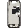 Mid-Frame Housing  W/ Charging Port Flex & Small Parts  For iPhone 16 Pro Max (EU / Global Version) (Used OEM Pull: Grade B) (Black Titanium)