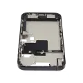 Mid-Frame Housing  W/ Charging Port Flex & Small Parts  For iPhone 16 Pro Max (EU / Global Version) (Used OEM Pull: Grade B) (Black Titanium)