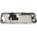 Mid-Frame Housing  W/ Charging Port Flex & Small Parts  For iPhone 16 Pro Max (EU / Global Version) (Used OEM Pull: Grade B) (Natural Titanium)