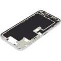 Mid-Frame Housing  W/ Charging Port Flex & Small Parts  For iPhone 16 Pro Max (EU / Global Version) (Used OEM Pull: Grade B) (White Titanium)