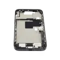 Mid-Frame Housing  W/ Charging Port Flex & Small Parts  For iPhone 16 Pro Max (EU / Global Version) (Used OEM Pull: Grade C) (Black Titanium)