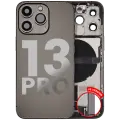 Back Housing W/ Charging Port Flex & Small Parts  For iPhone 13 Pro (US Version) (Used OEM Pull: Grade A) (Graphite)