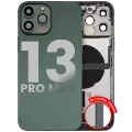 Back Housing W/ Charging Port Flex & Small Parts  For iPhone 13 Pro Max (EU / Global Version) (Used OEM Pull: Grade B) (Alpine Green)