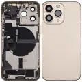 Back Housing W/ Charging Port Flex & Small Parts  For iPhone 13 Pro (US Version) (Used OEM Pull: Grade B) (Gold)