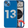 Back Housing W/ Charging Port Flex & Small Parts  For iPhone 13 (EU / Global Version) (Used OEM Pull: Grade A) (Blue)