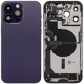 Back Housing W/ Charging Port Flex & Small Parts  For iPhone 14 Pro Max (EU / Global Version) (Used OEM Pull: Grade B) (Deep Purple)