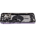 Back Housing W/ Charging Port Flex & Small Parts  For iPhone 14 Pro Max (EU / Global Version) (Used OEM Pull: Grade B) (Deep Purple)