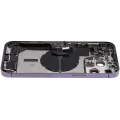 Back Housing W/ Charging Port Flex & Small Parts  For iPhone 14 Pro Max (EU / Global Version) (Used OEM Pull: Grade B) (Deep Purple)