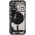 Back Housing W/ Charging Port Flex & Small Parts  For iPhone 14 Pro (US Version) (Used OEM Pull: Grade B) (Deep Purple)