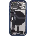 Back Housing W/ Charging Port Flex & Small Parts  For iPhone 12 Mini (US Version) (Used OEM Pull: Grade C) (Blue)