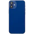 Back Housing W/ Charging Port Flex & Small Parts For iPhone 12 Mini (US Version) (Used OEM Pull: Grade A) (Blue)