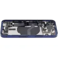 Back Housing W/ Charging Port Flex & Small Parts For iPhone 12 Mini (US Version) (Used OEM Pull: Grade A) (Blue)