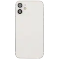 Back Housing W/ Charging Port Flex & Small Parts  For iPhone 12 Mini (US Version) (Used OEM Pull: Grade A) (White)
