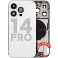 Back Housing W/ Charging Port Flex & Small Parts  For iPhone 14 Pro (US Version) (Used OEM Pull: Grade A) (Silver)