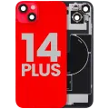 Back Glass w/ MagSafe Magnet & NFC & Flashlight Flex For iPhone 14 Plus (Used OEM Pull: Grade B) (Red)