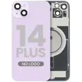 Back Glass w/ MagSafe Magnet For iPhone 14 Plus (Aftermarket) (Purple) (No Logo)