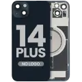 Back Glass w/ MagSafe Magnet For iPhone 14 Plus (Aftermarket) (Midnight) (No Logo)