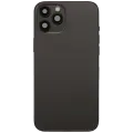 Back Housing W/ Charging Port Flex & Small Parts  For iPhone 12 Pro Max (EU / Global Version) (Used OEM Pull: Grade C) (Graphite)
