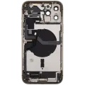 Back Housing W/ Charging Port Flex & Small Parts  For iPhone 12 Pro Max (EU / Global Version) (Used OEM Pull: Grade C) (Gold)