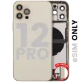 Back Housing W/ Charging Port Flex & Small Parts  For iPhone 12 Pro (US Version) (Used OEM Pull: Grade B) (Gold)