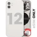 Back Housing W/ Charging Port Flex & Small Parts  For iPhone 12 (US Version) (Used OEM Pull: Grade C) (White)