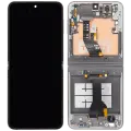 Inner OLED Assembly With Frame For Samsung Galaxy Z Flip 6 5G (US & International) (Refurbished) (Silver Shadow)