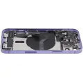 Back Housing W/ Charging Port Flex & Small Parts  For iPhone 12 (US Version) (Used OEM Pull: Grade B) (Purple)