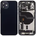Back Housing W/ Charging Port Flex & Small Parts  For iPhone 12 (US Version) (Used OEM Pull: Grade B) (Black)