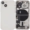 Back Housing W/ Charging Port Flex & Small Parts  For iPhone 13 Mini (US Version) (Used OEM Pull: Grade A) (Starlight)