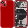 Back Housing W/ Charging Port Flex & Small Parts  For iPhone 13 Mini (US Version) (Used OEM Pull: Grade B) (Red)
