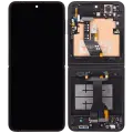 Inner OLED Assembly With Frame Compatible For Samsung Galaxy Z Flip 6 5G (F741) (US & International) (Aftermarket) (Black)