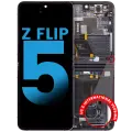 Inner OLED Assembly With Frame Compatible For Samsung Galaxy Z Flip 5 5G (F731) (US & International) (Aftermarket) (Graphite)