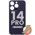 Back Glass With 3M Adhesive For iPhone 14 Pro (No Logo / Large Camera Hole) (Deep Purple)