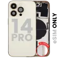 Back Housing W/ Small Parts For iPhone 14 Pro (US Version) (Used OEM Pull: Grade A) (Gold)