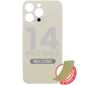 Back Glass With 3M Adhesive For iPhone 14 Pro Max (No Logo / Large Camera Hole) (Gold)