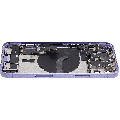 Back Housing W/ Charging Port Flex & Small Parts  For iPhone 12 (US Version) (Used OEM Pull: Grade A) (Purple)