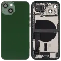 Back Housing W/ Charging Port Flex & Small Parts  For iPhone 13 (EU / Global Version) (Used OEM Pull: Grade A) (Green)