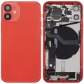 Back Housing W/ Charging Port Flex & Small Parts  For iPhone 12 Mini (EU / Global Version) (Used OEM Pull: Grade B) (Red)