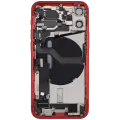 Back Housing W/ Charging Port Flex & Small Parts  For iPhone 12 Mini (EU / Global Version) (Used OEM Pull: Grade B) (Red)